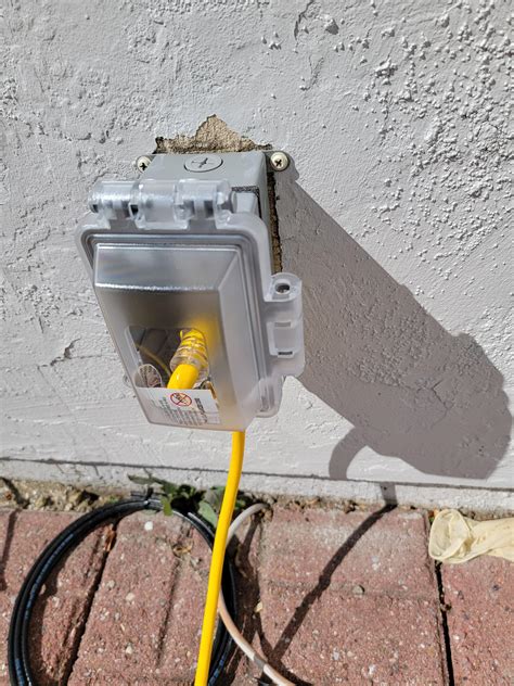 corroded outdoor electrical box in stucco|electrical box for stucco.